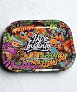metal tray pure instinto logo